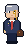 Grey-haired pixel partner with a monocle and a briefcase